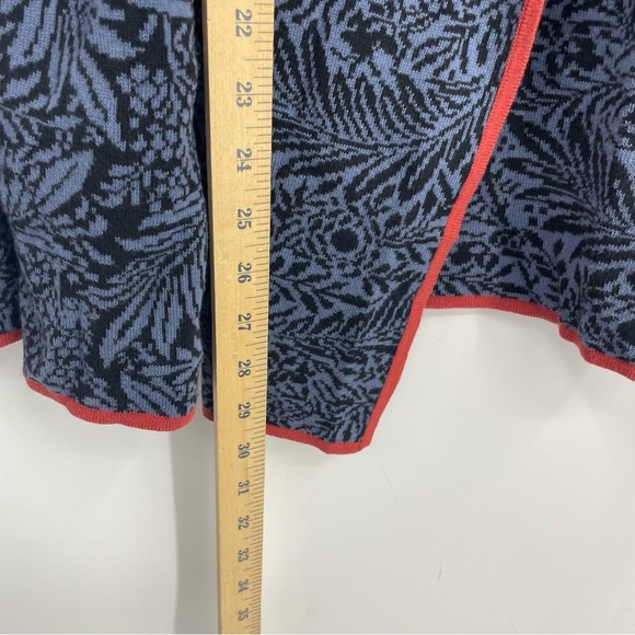 The Metropolitan Museum of Art Cotton Blue Red Floral Cardigan Sz XL - Picture 5 of 7